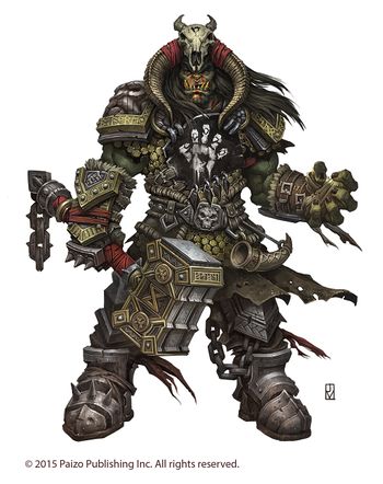 Grask Uldeth, the mighty orc chieftain of the Empty Hand tribe 2015.jpg